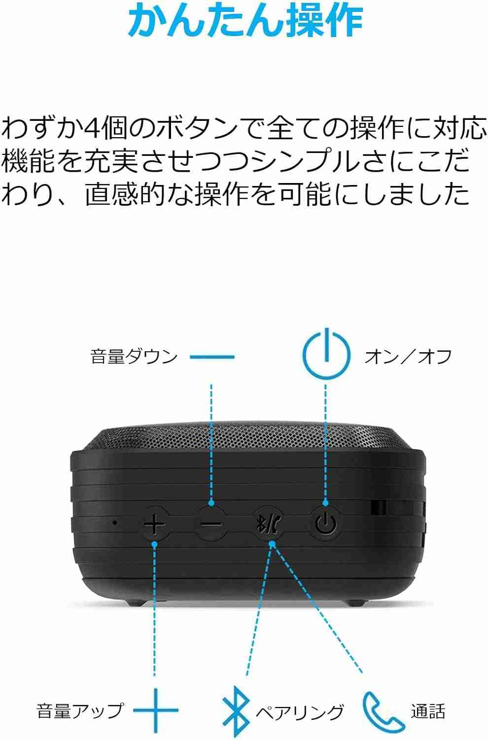 アンカー「Anker Soundcore Sport」は操作が簡単！