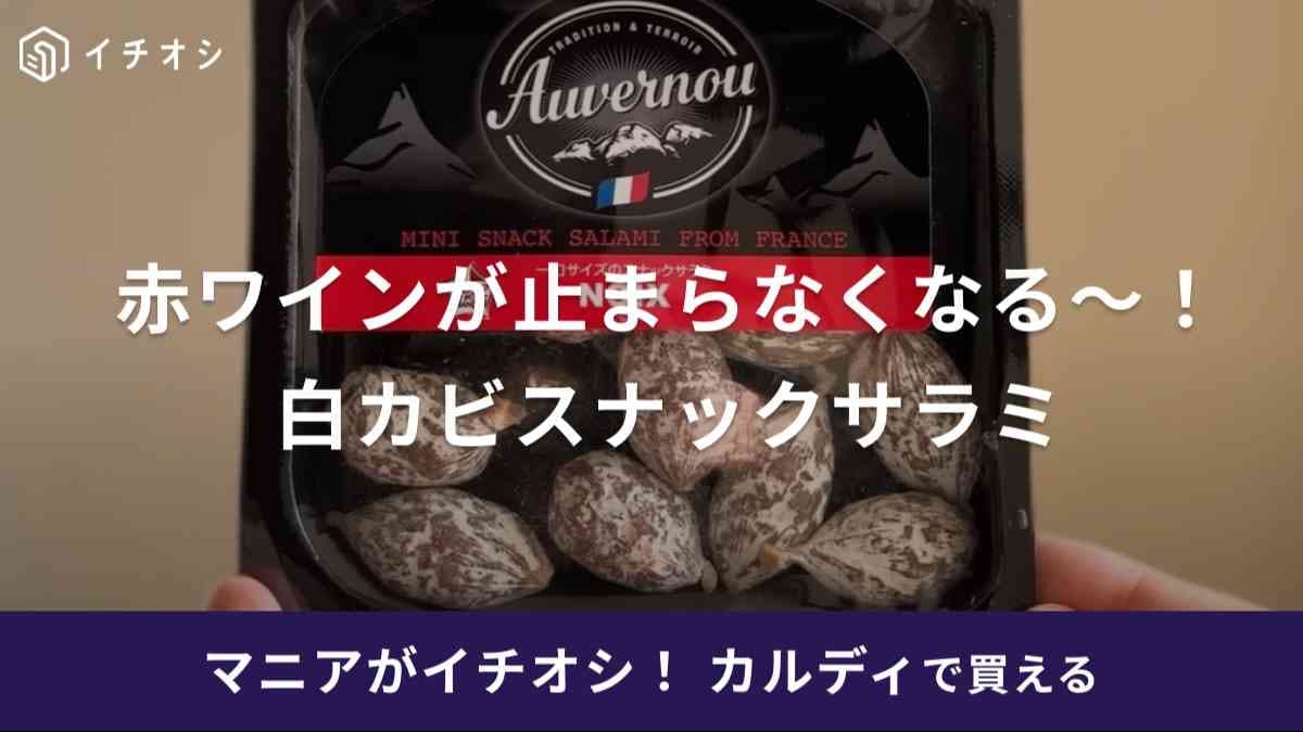 ワイン好きにはたまらない～！【カルディ】で小洒落たおつまみ発見！カマンベールみたいなサラミが激ウマ