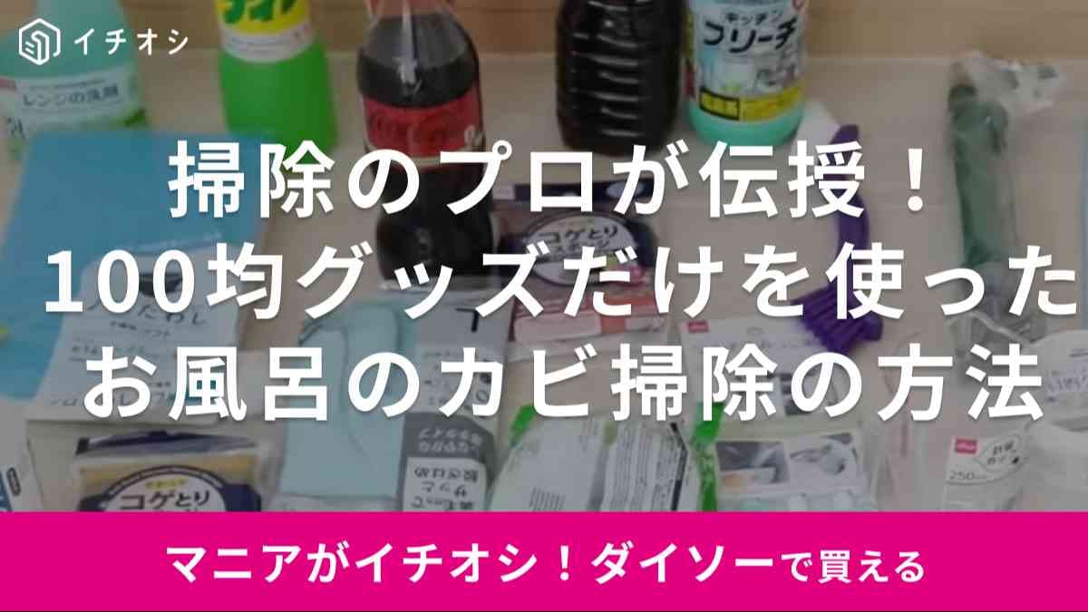 100均グッズだけでカビがキレイにできるなんて天才！ハウスクリーニングのプロが教えてくれた掃除術を大公開！