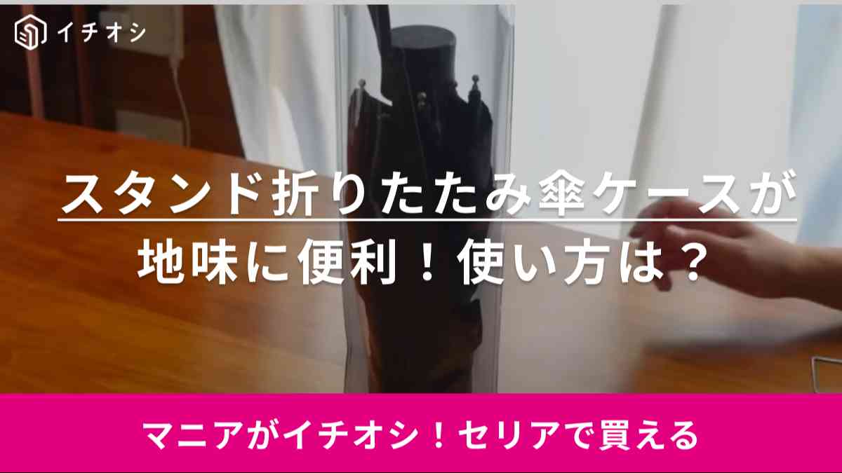 これ地味に便利かも！「折り畳み傘派」の人は絶対買うべき【セリア】の傘ケース