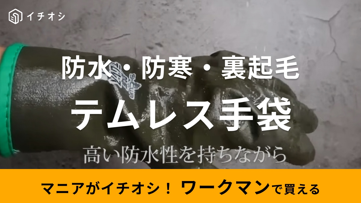 「氷点下60°Cでも使える！」【ワークマン】防水・防寒手袋はあたたかいのに蒸れにくい！冬の水作業にぴったり！