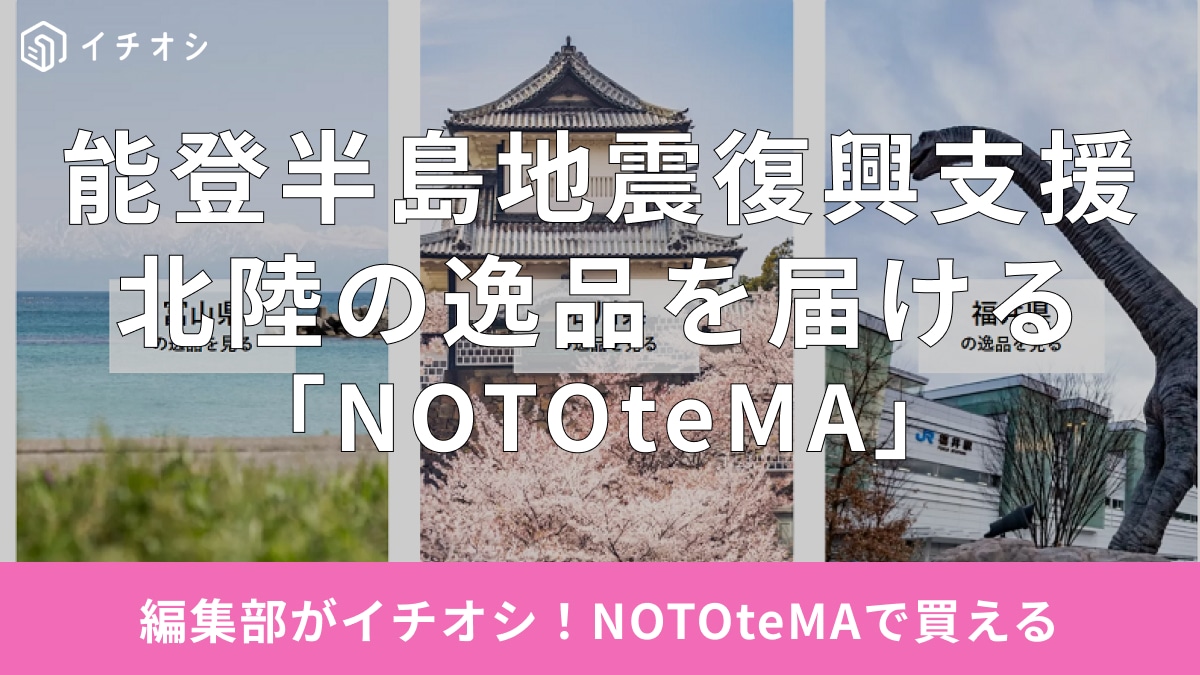【能登半島地震復興支援】北陸の逸品を「買って食べて被災地を応援」しよう！オンラインショップ「NOTOteMA」