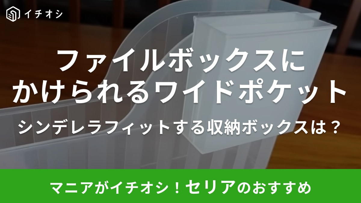 ファイルボックスに収納が増やせるの？【セリア】の天才グッズが「目からうろこ」の便利さだった！