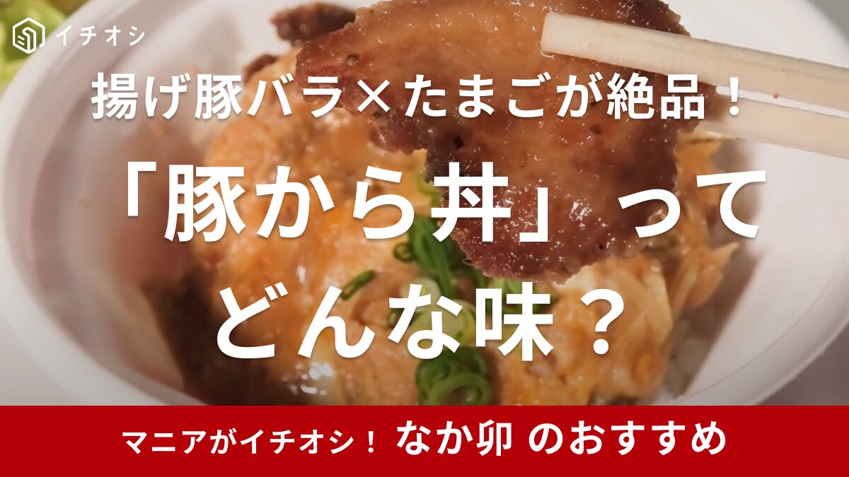 これレギュラーメニューにしません？【なか卯】カリっと揚げた豚バラ×たまごの新メニューが最高すぎ