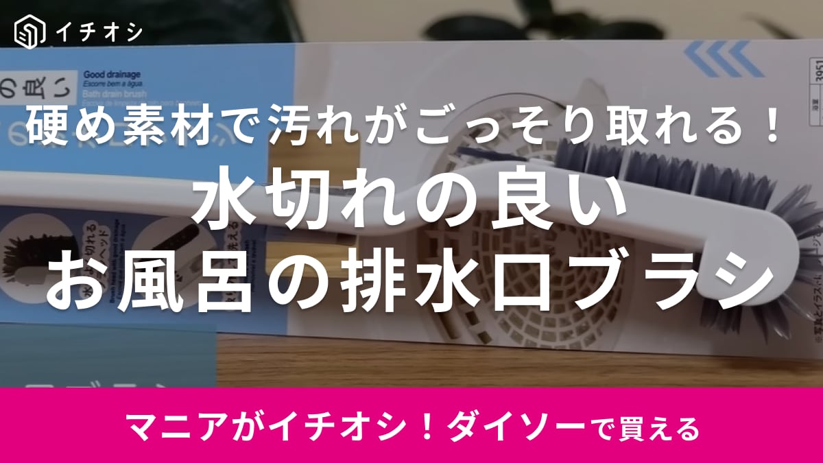 神掃除グッズがキター！【ダイソー】取り外せるブラシでお手入れ楽々！髪の毛もヌメリもこれ1つでお任せ