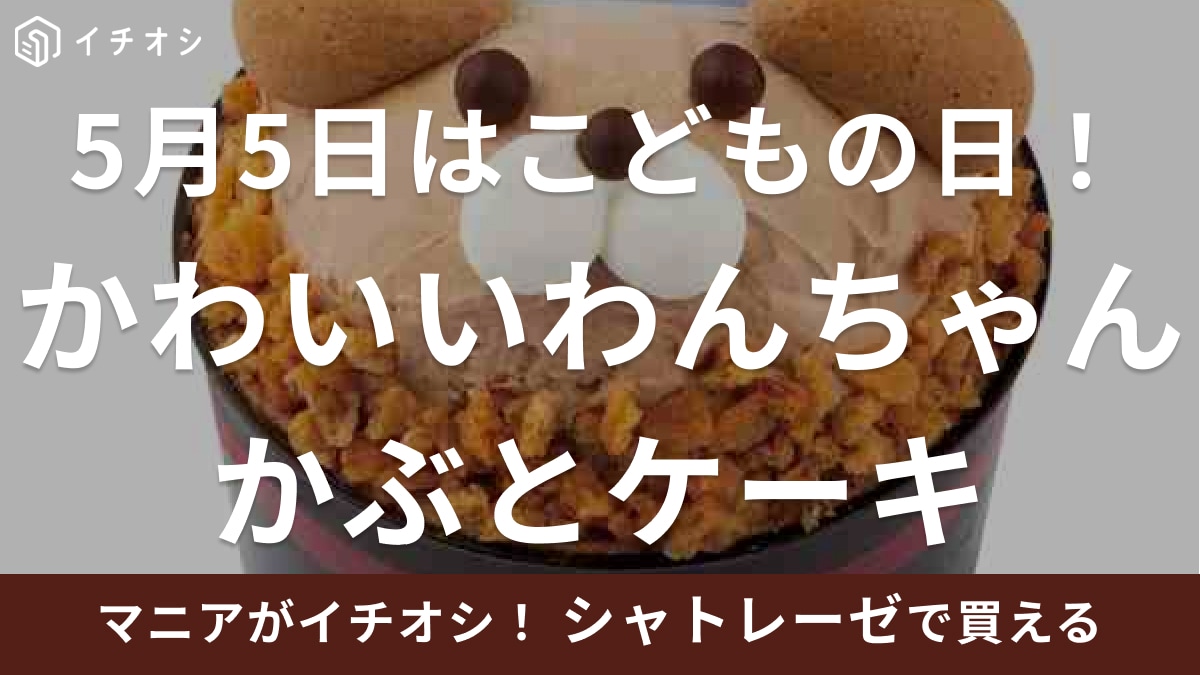 【シャトレーゼ】こどもの日限定「兜をかぶった犬のケーキ」こんなに凝ったデザインなのに410円でいいんですか？