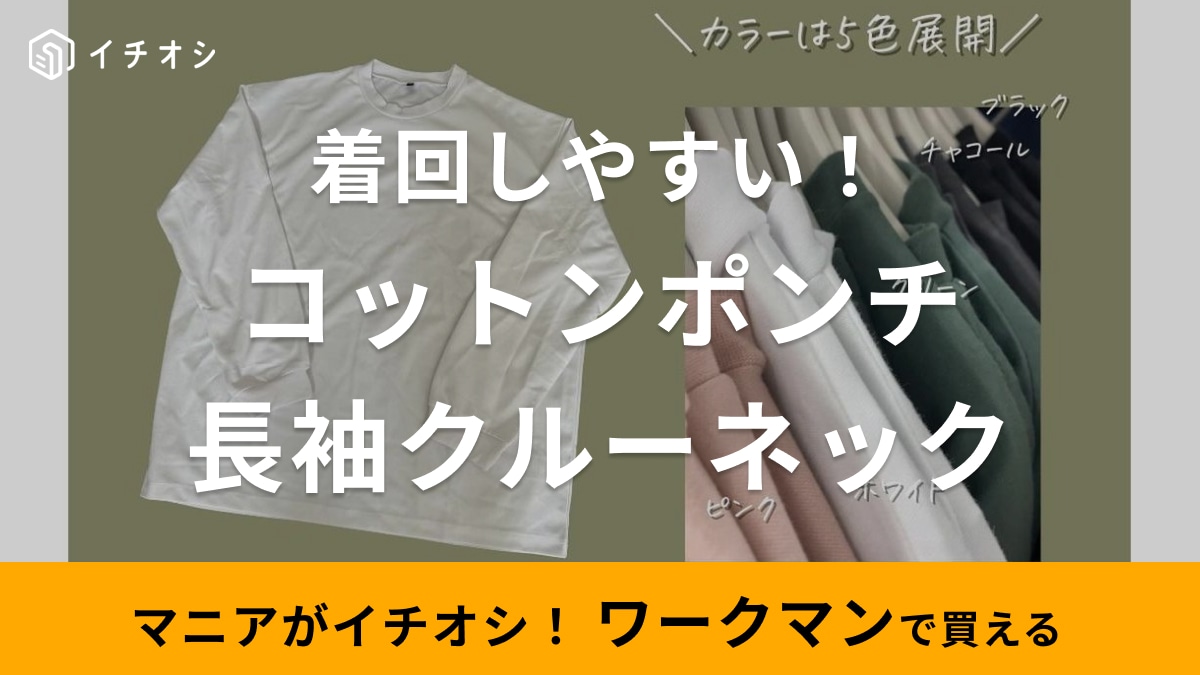 こんなの待ってた！「絶対ワークマンバレしない!?」980円の超シンプルTシャツなのに「トレンド感満載」