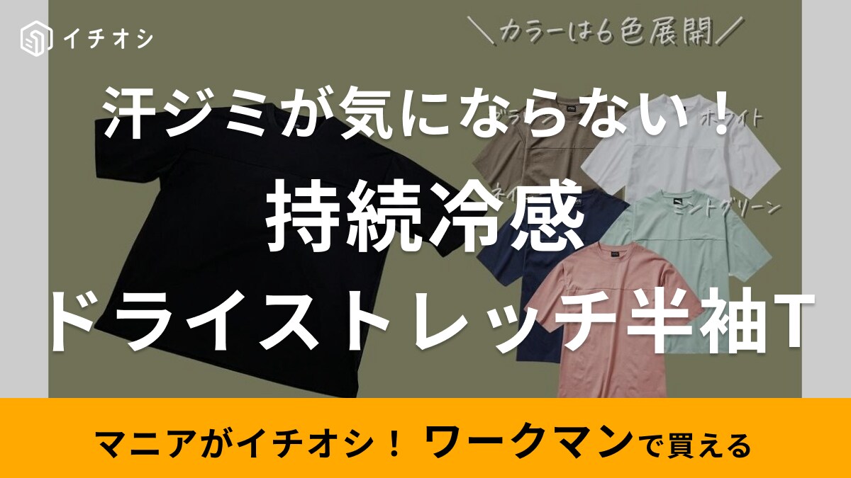 「毎年これ着てる！」ワークマンマニアが大絶賛！新作ドライTシャツは「汗ジミOK」「速乾＆持続冷感で980円」