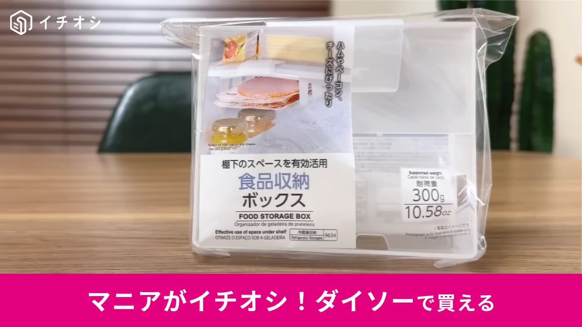 冷蔵庫のすき間は収納のチャンス！ダイソーの「食品収納ボックス」はデッドスペースを有効活用する神アイテム