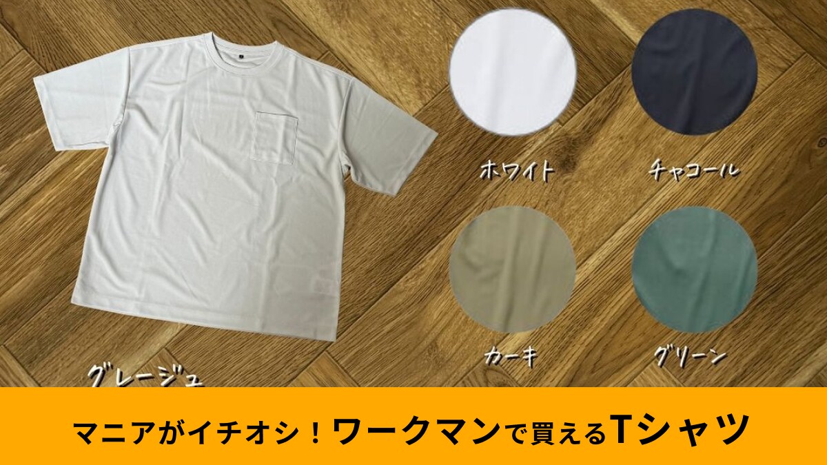 ワークマン「シャリテック梨地半袖Tシャツ」は吸汗速乾＆接触冷感で780円！賢い服で夏を快適に過ごそう！