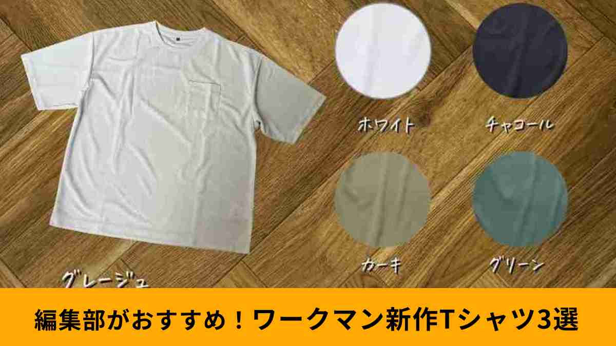 【ワークマン】夏におすすめの新作Tシャツ3選！