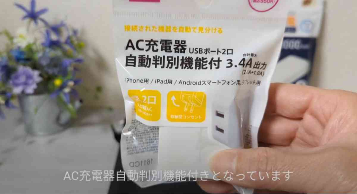 「AC充電器(自動判別機能付)」