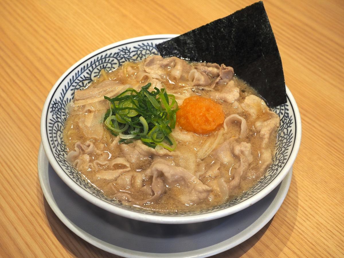 丸源ラーメン「熟成醤油ラーメン 肉そば」759円（税込）