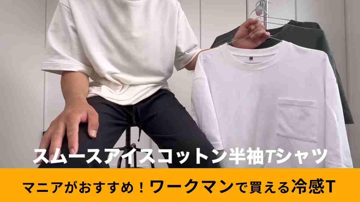 ワークマン「スムースアイスコットン半袖Tシャツ」は冷感＋ビッグシルエットで使いやすい