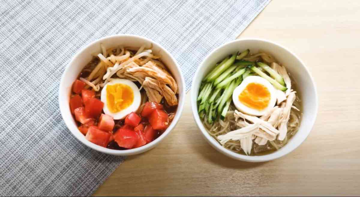 業務スーパーの新商品「ゆず冷麺」と「トマト冷麺」