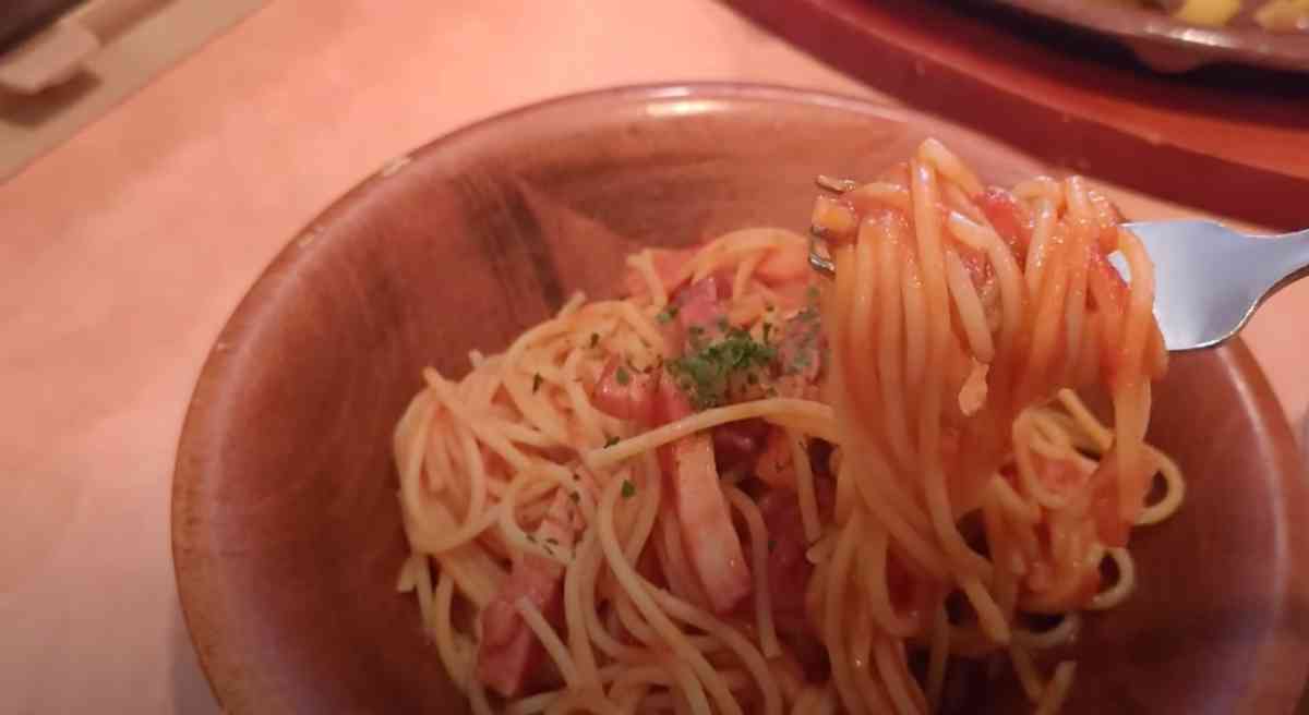 サイゼリヤのパスタランチ