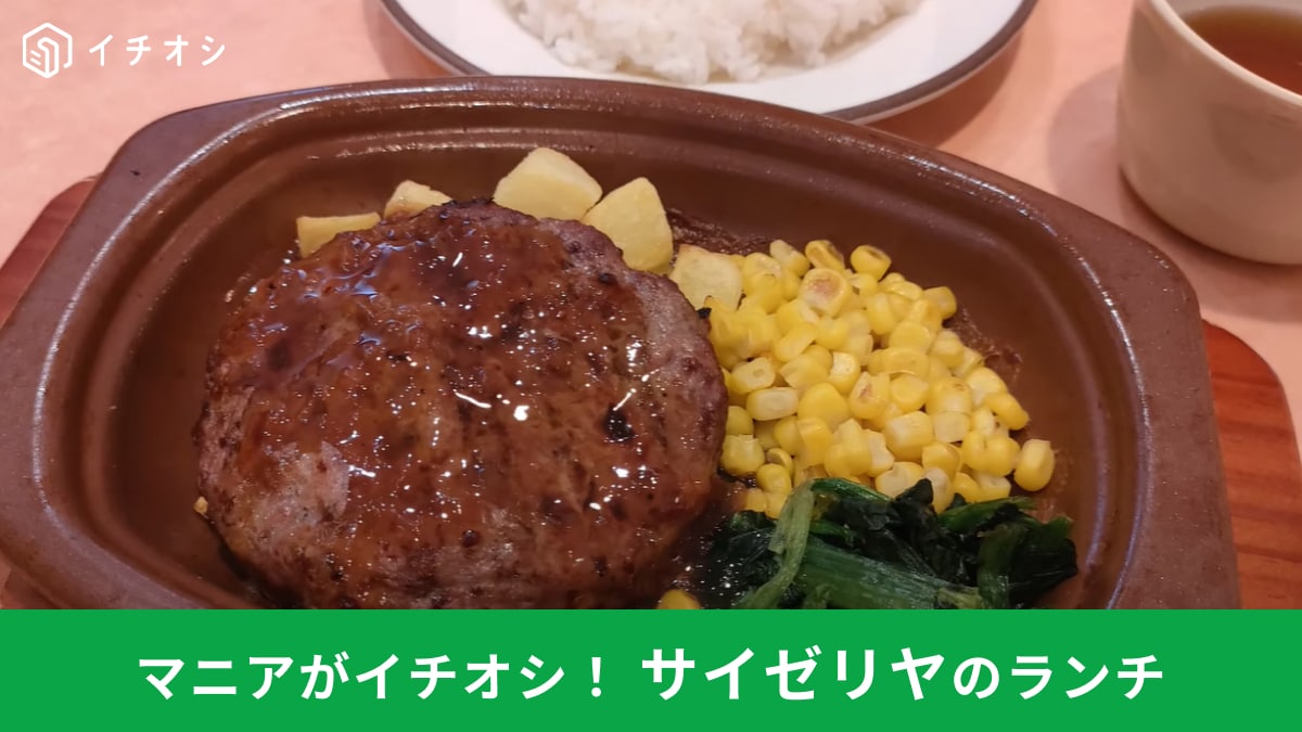 【サイゼリヤ】の「ランチハンバーグ」は牛100％で600円！おいしい裏技アレンジもご紹介！