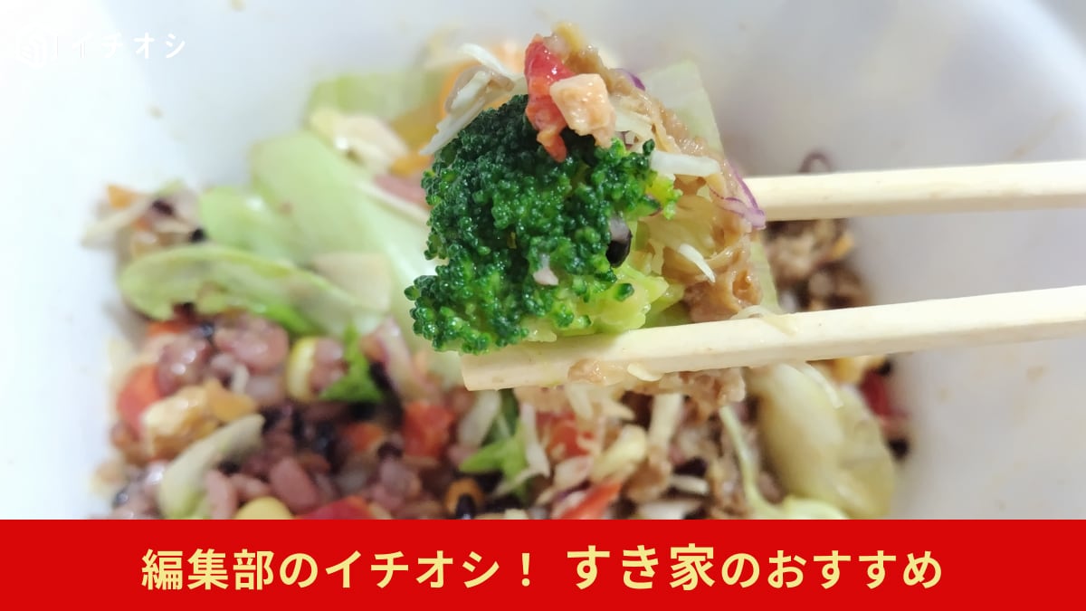 【すき家】の「牛お食事サラダ」は低カロリーだからダイエットの味方！どんな味なのか実食レポート！