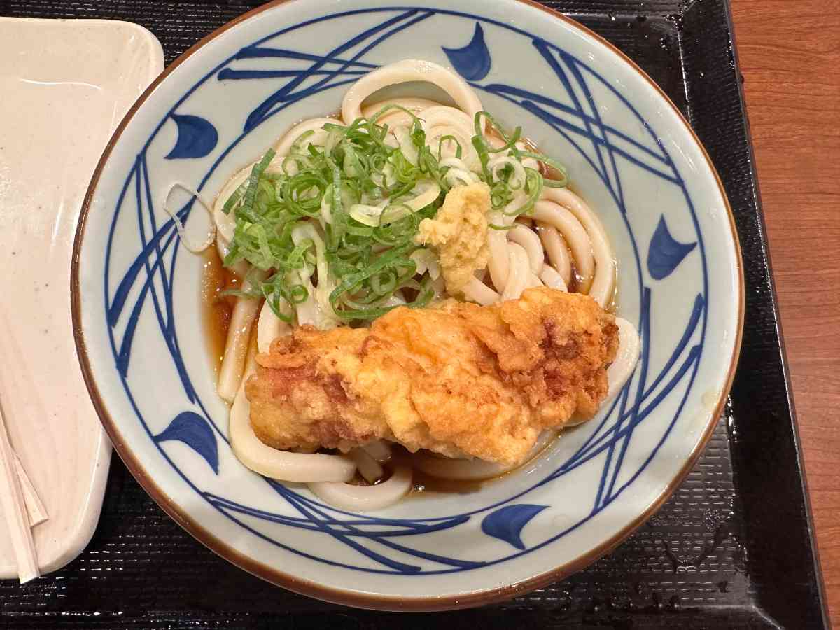 「ぶっかけうどん（並）」＆「かしわ天」