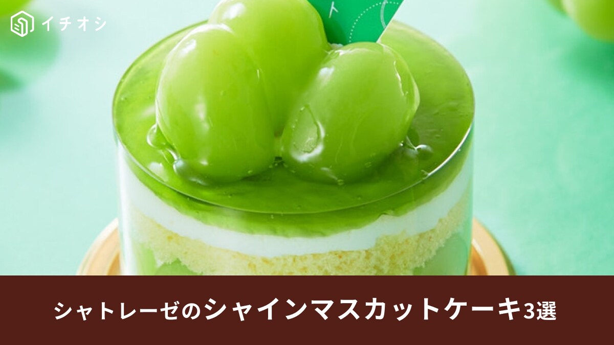 【シャトレーゼ】の「シャインマスカットフェア」で注目のケーキ3選！季節限定だからお店に急げ～！