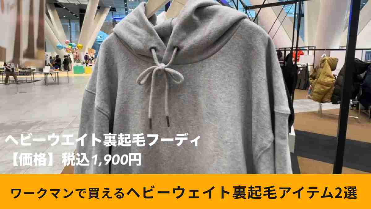 ワークマン】最強の「ヘビーウェイト裏起毛アイテム」2選！暖かさとスタイルを両立する新作アイテム | イチオシ | ichioshi