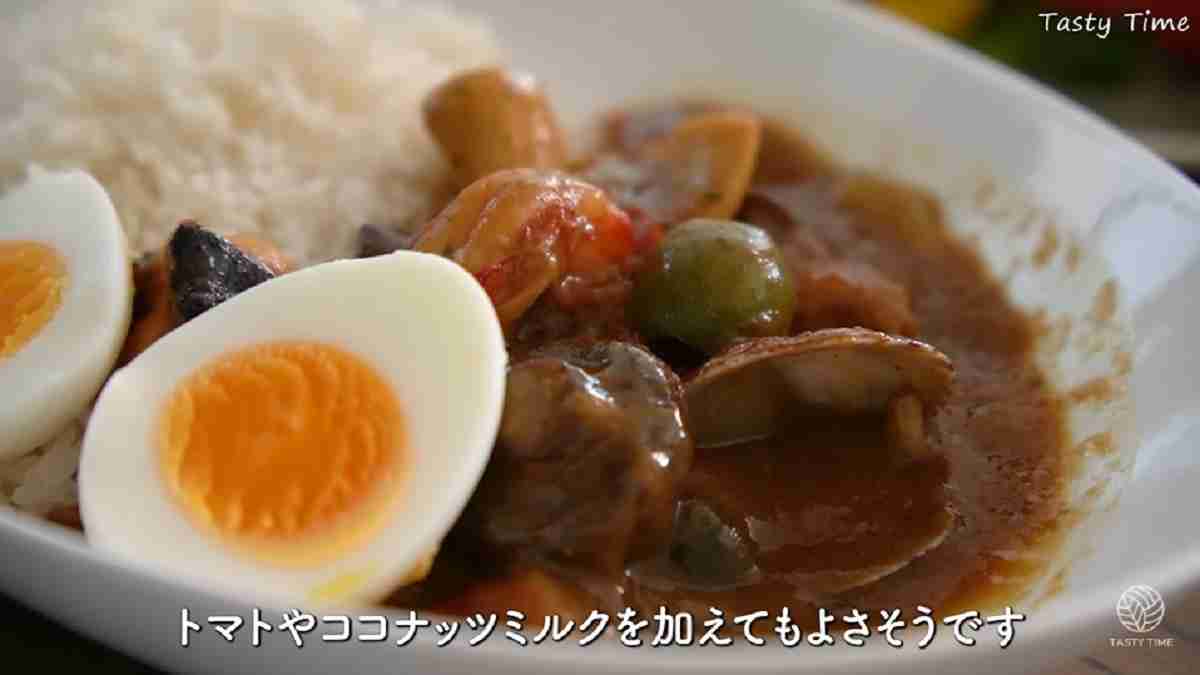 余った食材で本格シーフードカレーが完成！