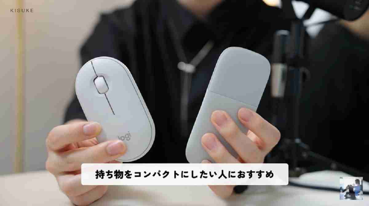 ロジクールのワイヤレスマウス「Pebble Mouse 2 M350s」は持ち物をコンパクトにしたいかたにおすすめ