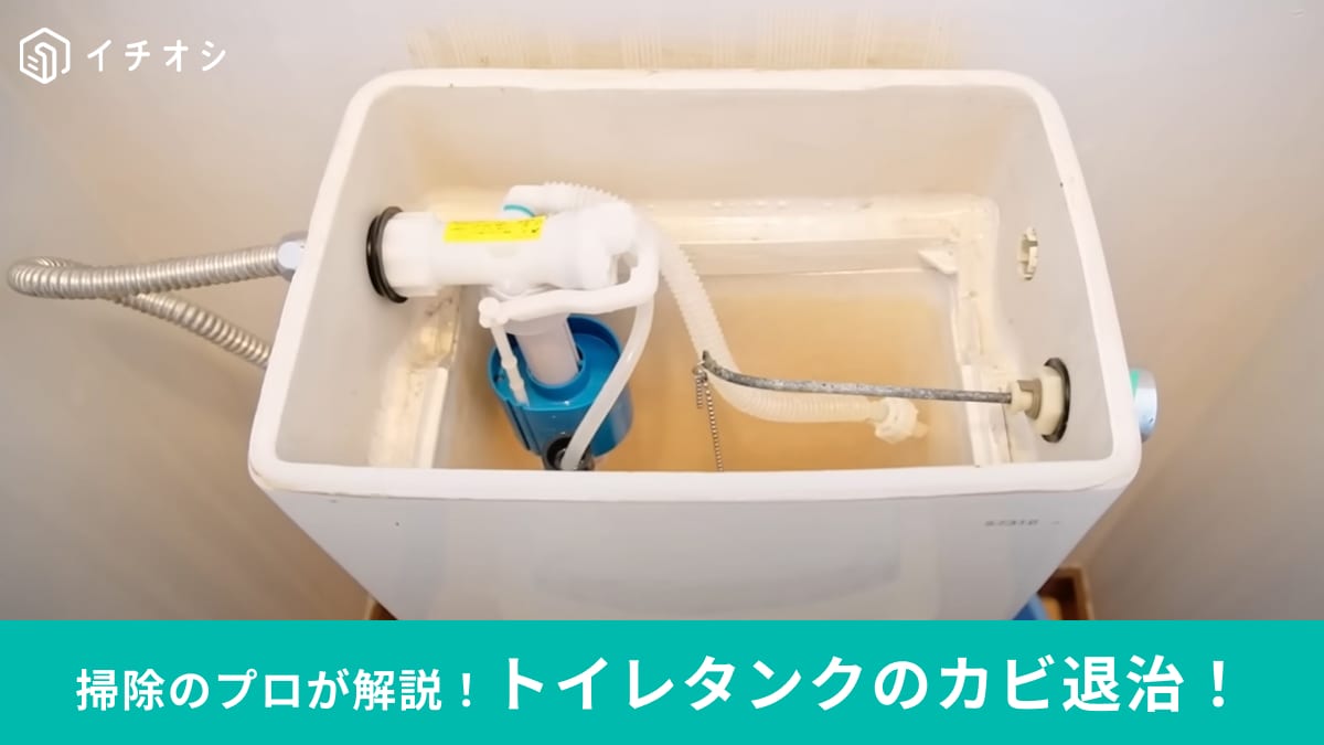 掃除のプロがやってる「トイレタンク」のカビ掃除！たった4円で作れる洗剤で真っ白ピカピカに◎