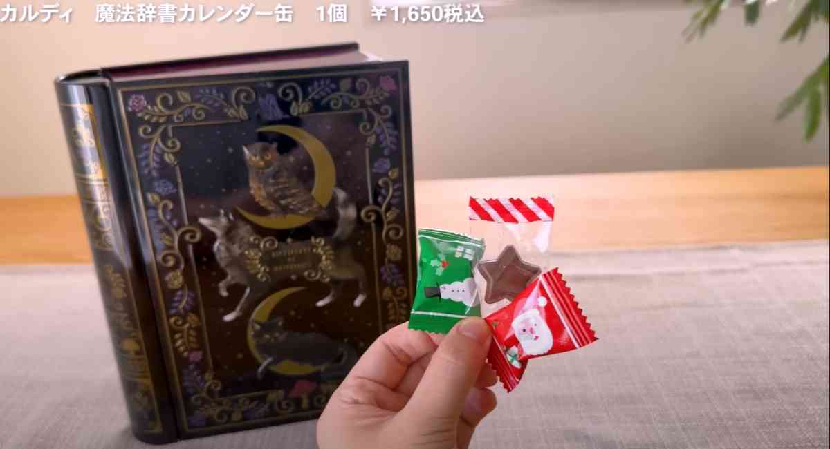 カルディの「魔法辞書カレンダー缶」