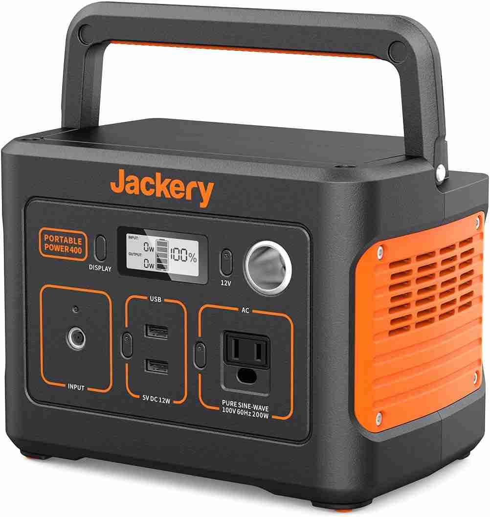 「Jackery ポータブル電源 400」はキャンプや車中泊に人気