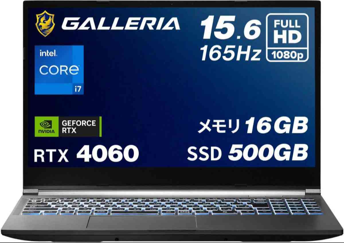 ドスパラのゲーミングPC「ガレリア ゲーミングノートPC GALLERIA RL7C-R46-5N」