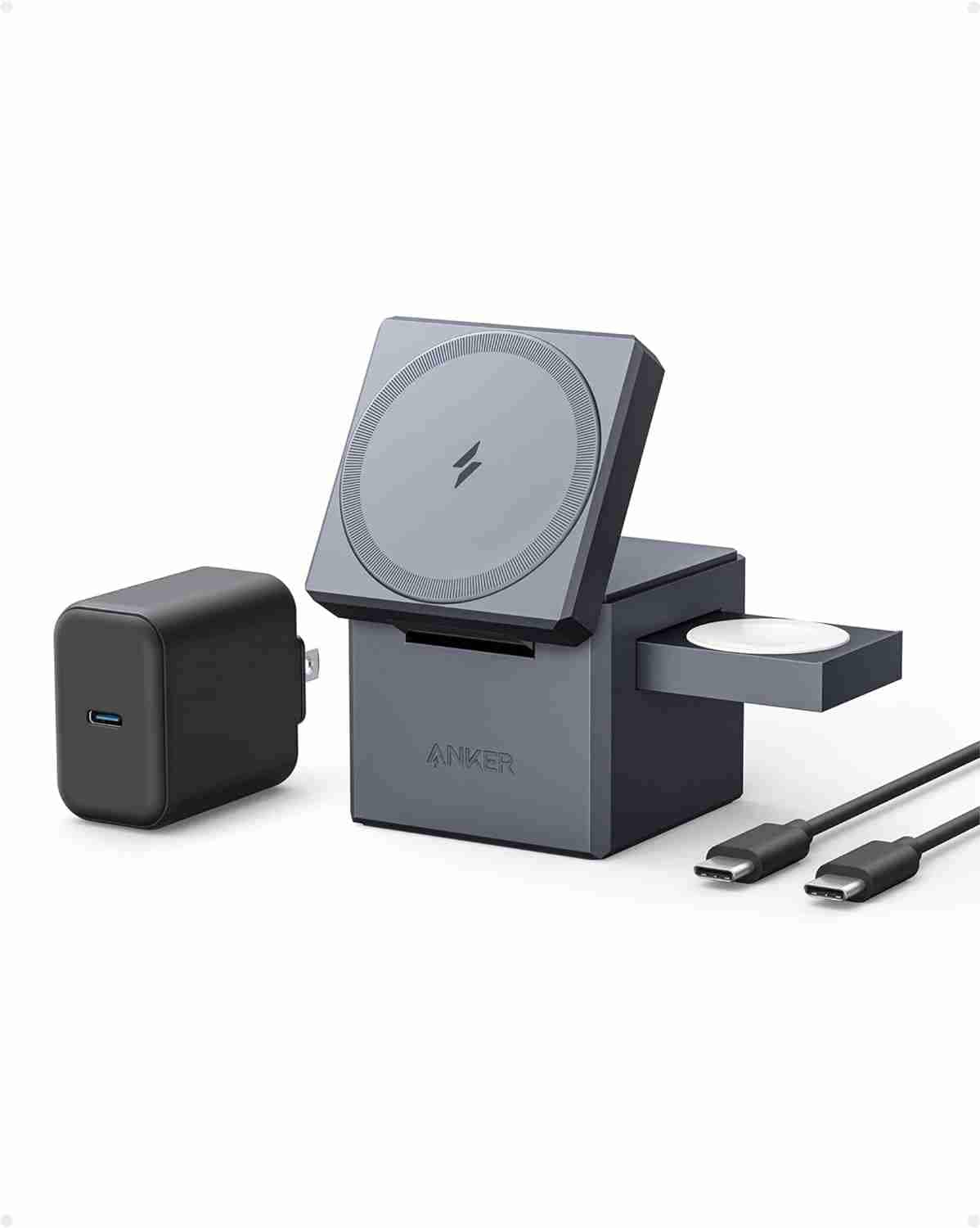 Anker「3-in-1 Cube with MagSafe」はキューブ型がかわいい！