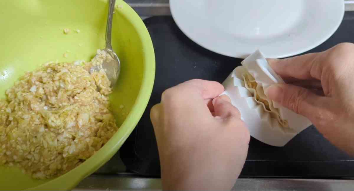 セリアの「具・たっぷり餃子」