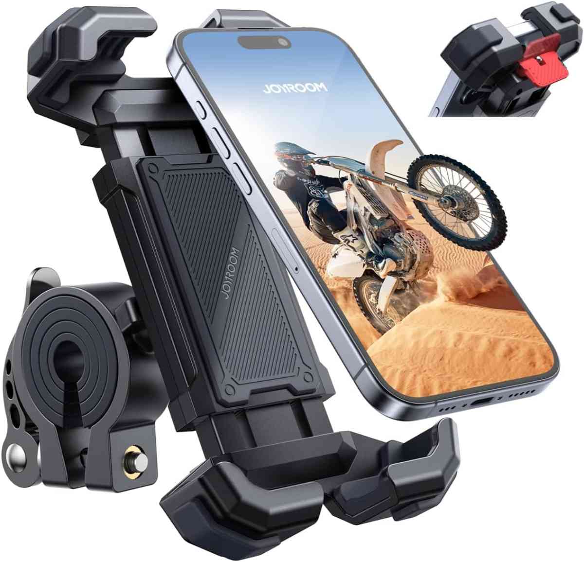 iPhoneで使える振動吸収のスマホホルダー