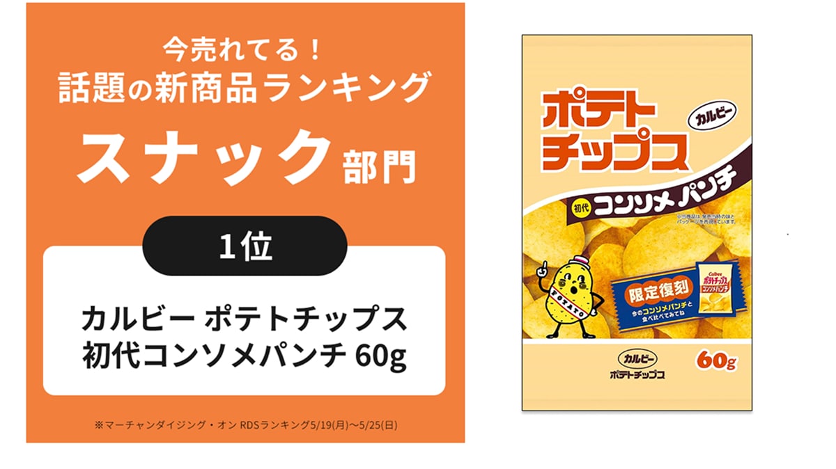 「昔懐かしい」「定番の味」【カルビー】話題の新商品は「初代コンソメパンチ」！