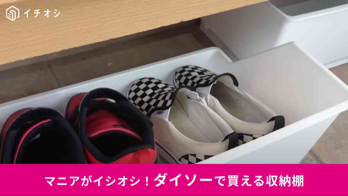 ダイソーの「積み重ね整理棚」