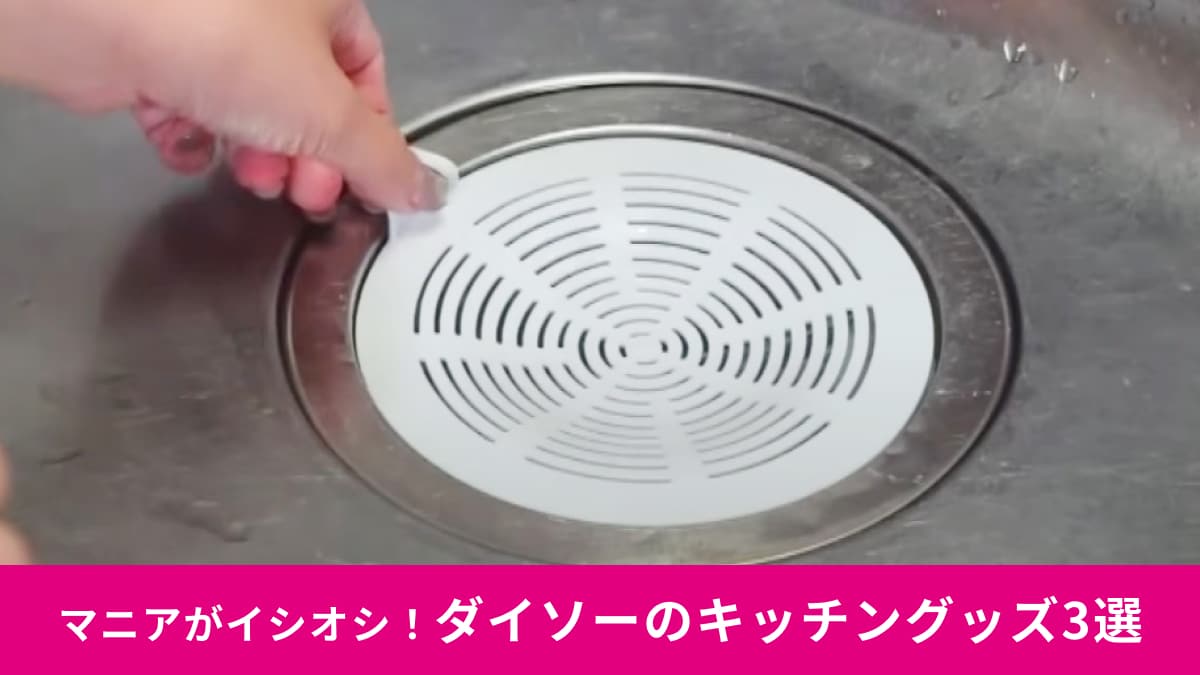 【ダイソー】買って損ナシ！SNSで話題の「ゴミフィルター」などマニアが買ったキッチングッズ3選！