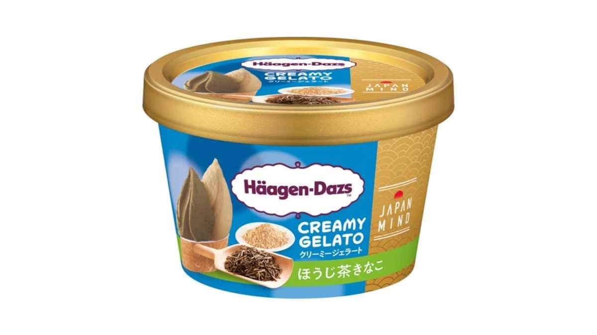 香ばしさ際立つ「ハーゲンダッツ ミニカップ クリーミージェラート ほうじ茶きなこ 110ml」