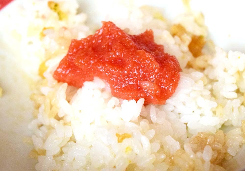 ほどよい辛さと塩気が特徴的で、白ごはんとの相性抜群です