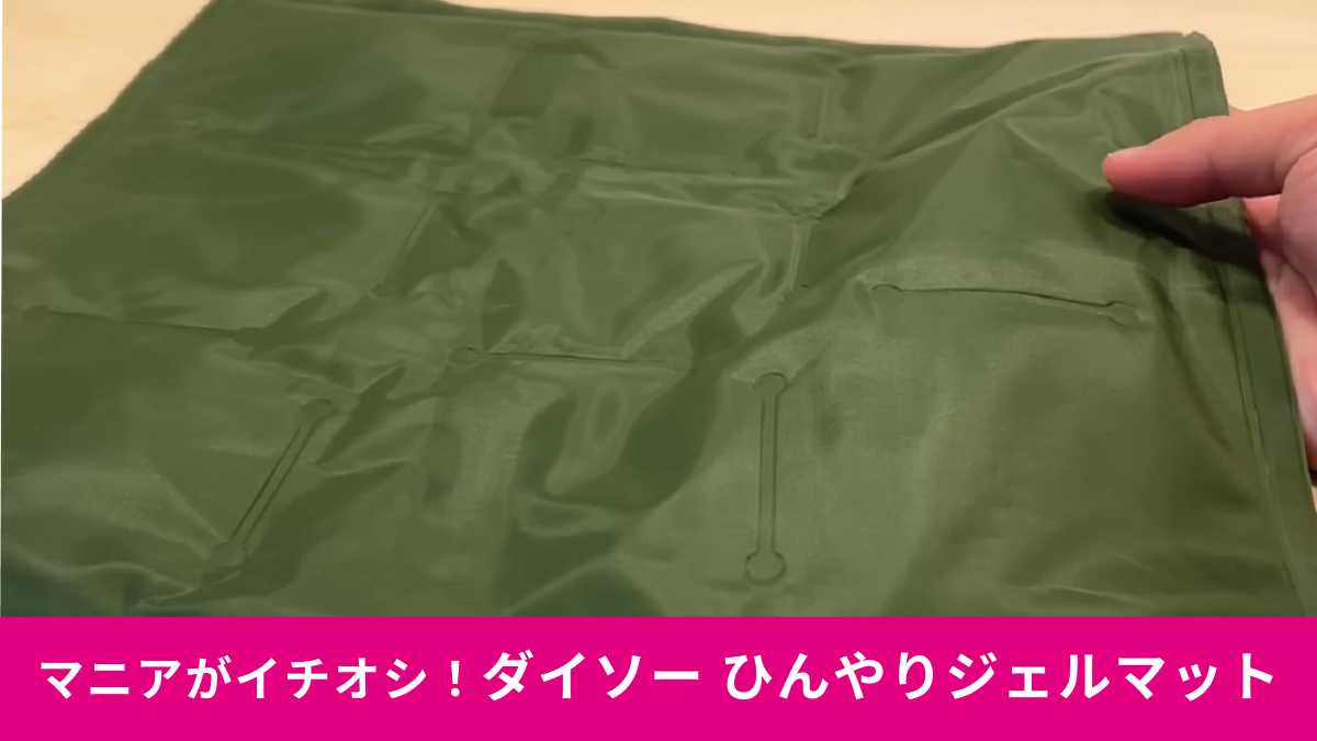 ダイソー「抗菌ひんやりジェルマット」は夏のアウトドアのお供に!