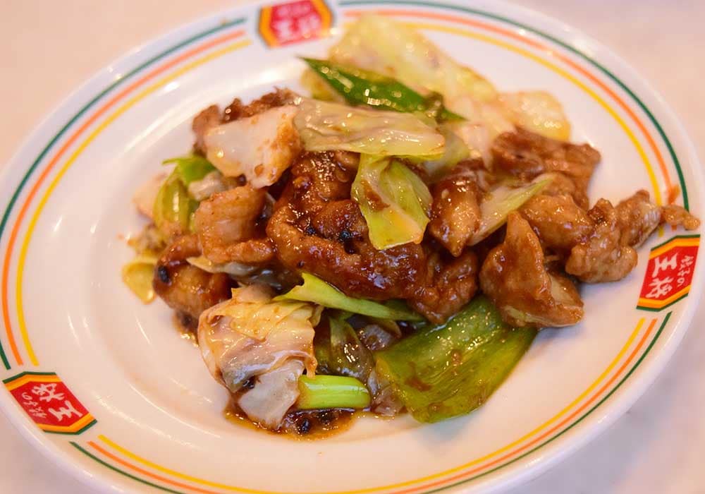 やわらかい豚肉とシャキシャキ食感の野菜が入ってる「回鍋肉」