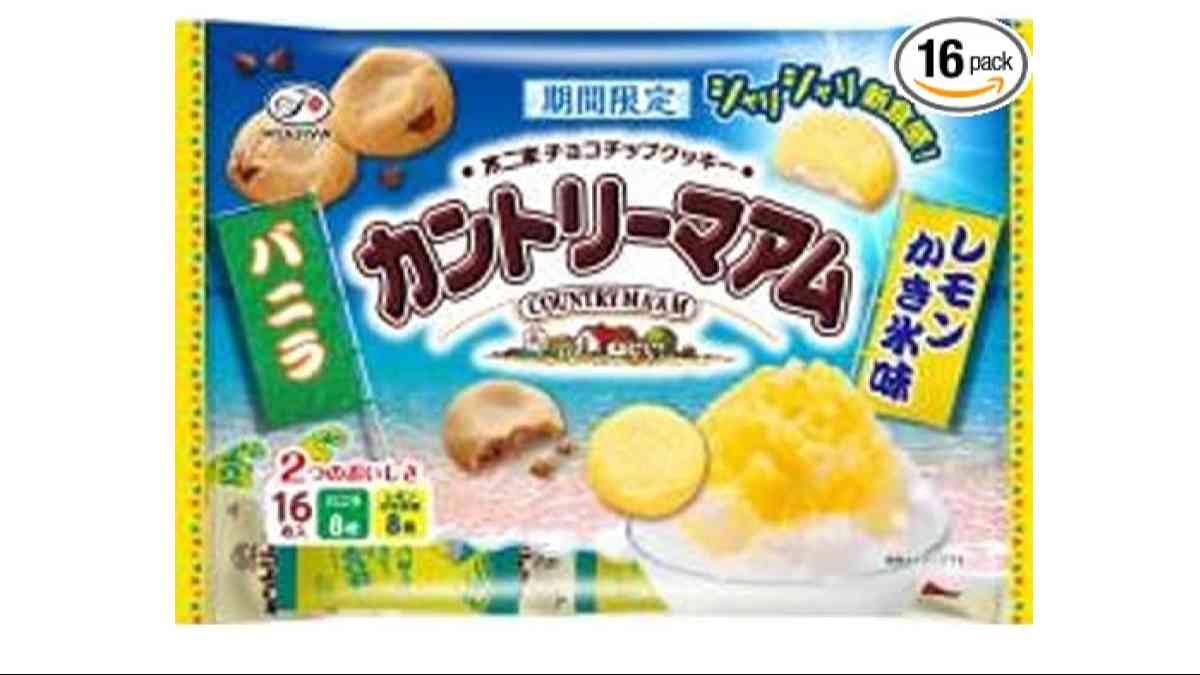 不二家┃カントリーマアムバニラ＆レモンかき氷味 16枚