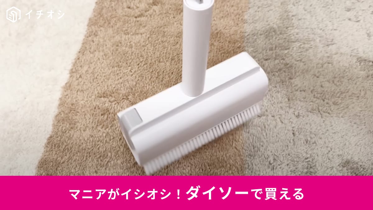【ダイソー掃除】その発想は無かった！550円の「ブラシ一体ケース付粘着クリーナー」が画期的！シートの節約も◎