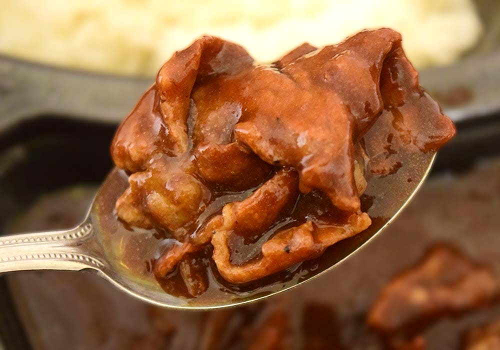 牛肉がどっさりと入っていて、食べ応え抜群。