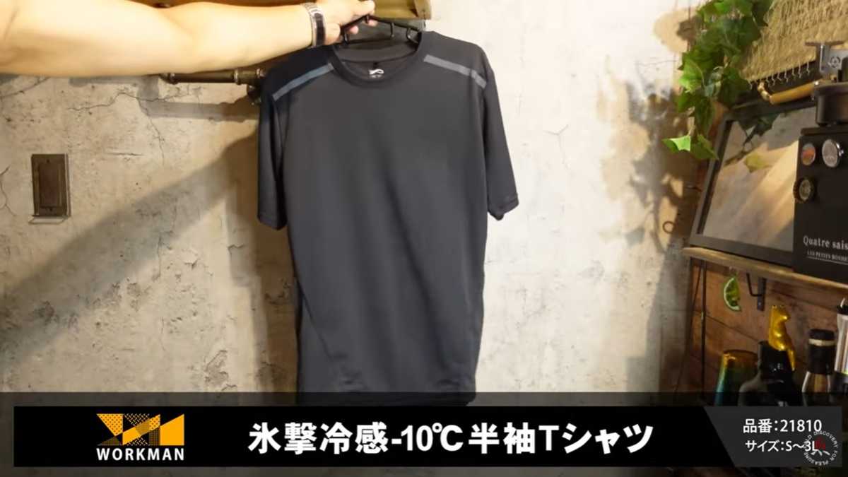 ワークマン「氷撃冷感(R)-10℃半袖Tシャツ」は夏にぴったり