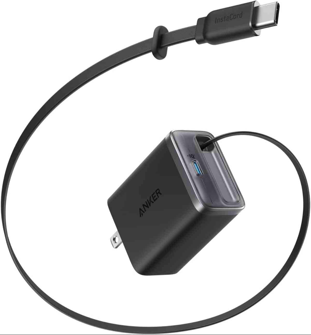 Anker┃Anker Nano Charger (35W, Built-In 巻取り式 USB-Cケーブル)