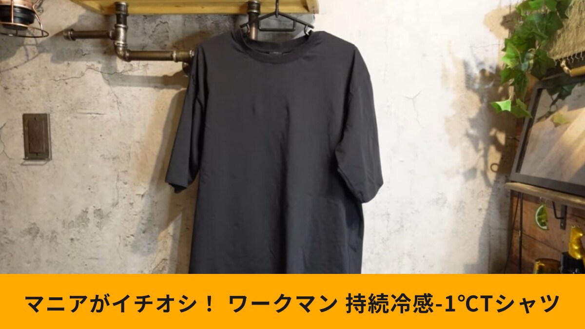 【ワークマン】「-1℃」の冷感が続くTシャツが神すぎ！980円で機能性とデザインを両立