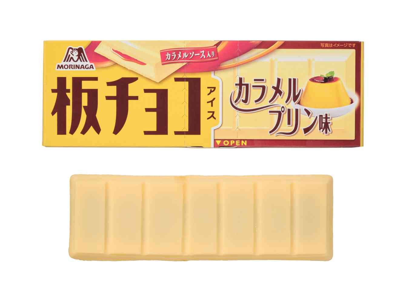 森永製菓「板チョコアイス カラメルプリン味」の詳細