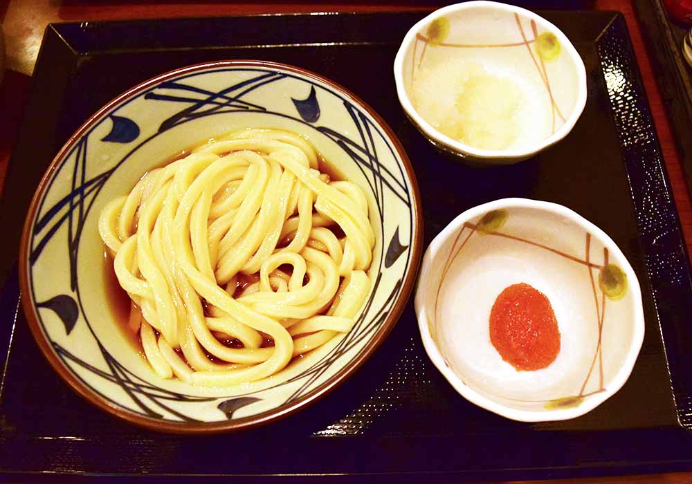 【丸亀製麺】ぶっかけうどんで明太子おろしうどんを作る方法