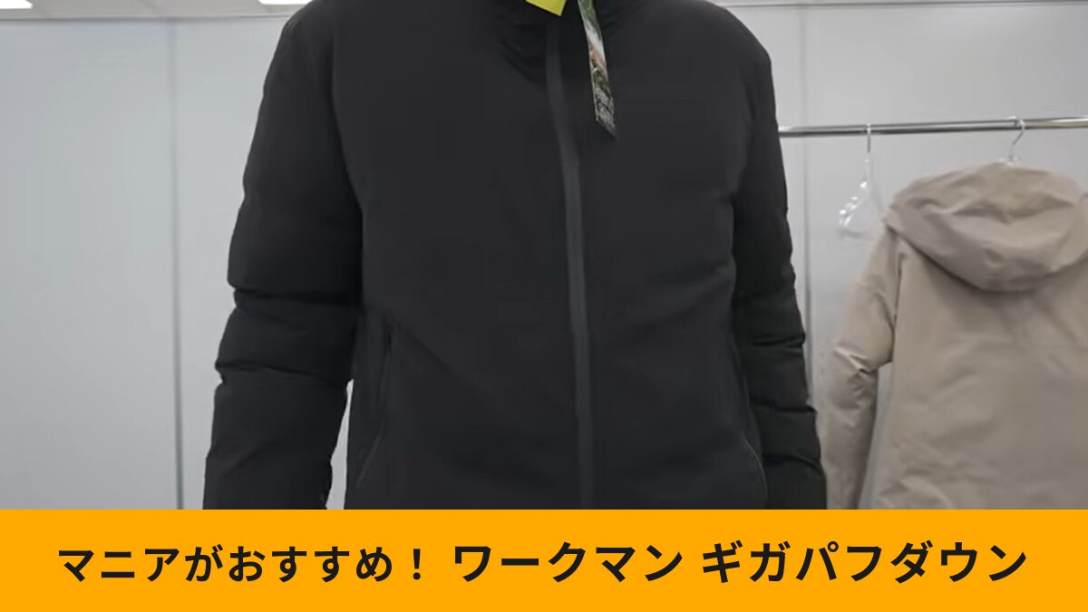 ワークマン新作】「GIGA PUFFフュージョンダウンフーディ」は中わた2倍